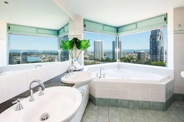 Deluxe Apart Daire, 2 Yatak Odası, Okyanus Manzaralı, Denize Sıfır (1 Night Ocean View)
