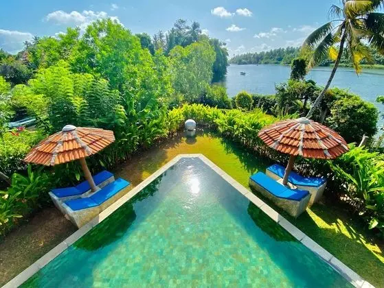 Deluxe Villa, 2 Yatak Odası, Kişiye Özel Havuzlu, Nehir Manzaralı