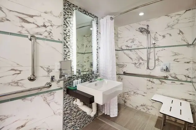 Oda, 2 Büyük (Queen) Boy Yatak, Engellilere Uygun, Sigara İçilmez (w/ roll-in shower)