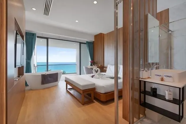 Deluxe Villa, 3 Yatak Odası, Deniz Manzaralı, Okyanusa Sıfır