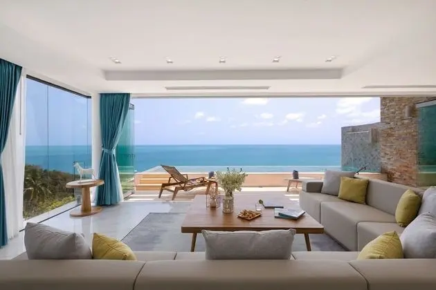 Deluxe Villa, 3 Yatak Odası, Deniz Manzaralı, Okyanusa Sıfır
