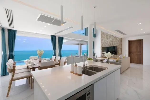 Deluxe Villa, 4 Yatak Odası, Deniz Manzaralı, Denize Bakan