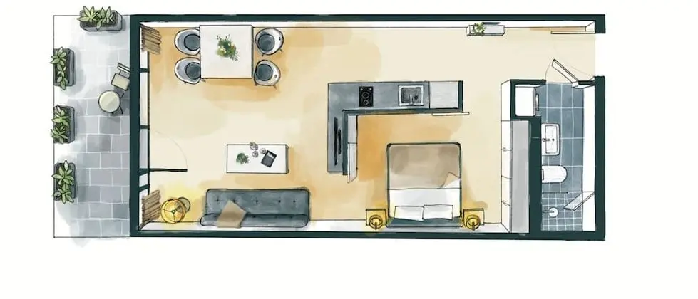 Apart Daire, Balkon, Göl Manzaralı (AB)