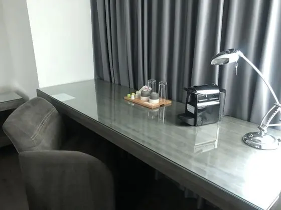 Business Suite with living area and street view