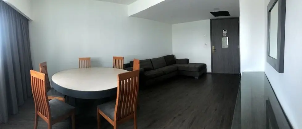 Business Suite with living area and street view