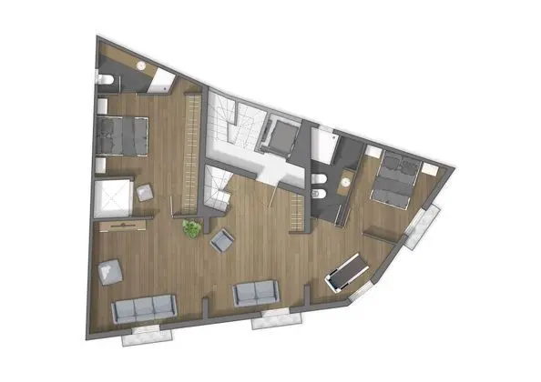 Premium Apart Daire, 2 Yatak Odası