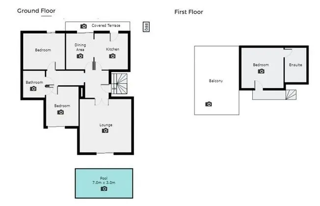 Villa, 3 Yatak Odası, Balkon