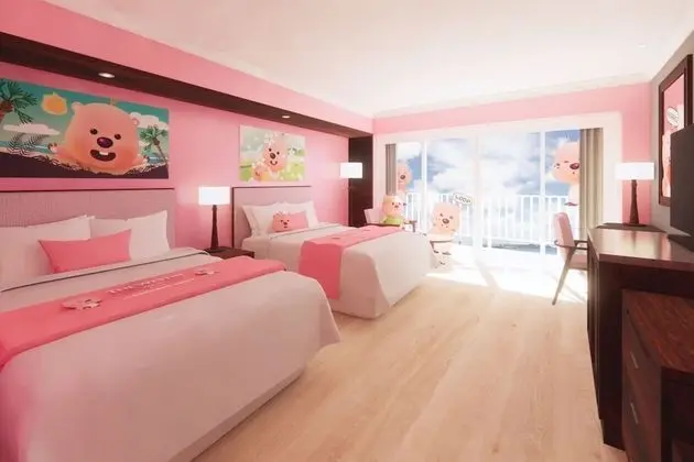 Oda, 2 Büyük (Queen) Boy Yatak, Balkon, Okyanus Manzaralı