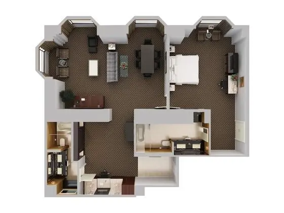 Luxury Süit, 1 Yatak Odası, Manzaralı