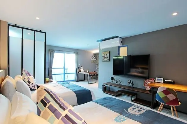 Comfort Dört Kişilik Oda, 2 Çift Kişilik Yatak, Kısmi Deniz Manzaralı