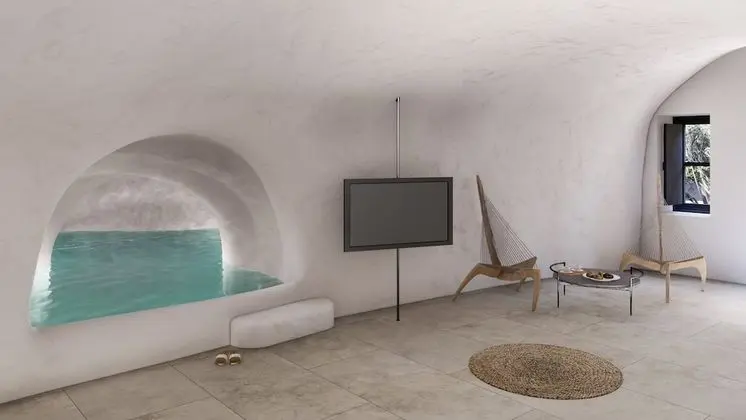 Assyrtiko Deluxe Suite with private outdoor heated pool