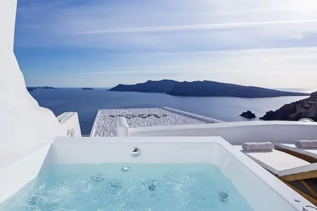 Villa, Sıcak Su Küveti, Deniz Manzaralı (Aegean Magic Villa Indoor Plunge Pool)