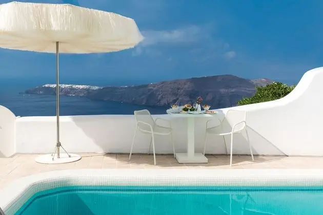 Junior Suite, Caldera View, Ground floor, Shared terrace (Not secluded)