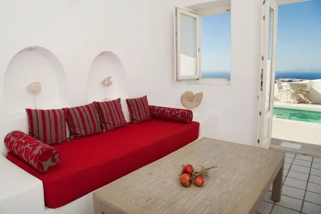 Junior Suite, Caldera View, Ground floor, Shared terrace (Not secluded)
