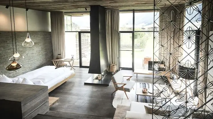Deluxe Süit, 1 Yatak Odası, Dağ Manzaralı (Gartensuite)