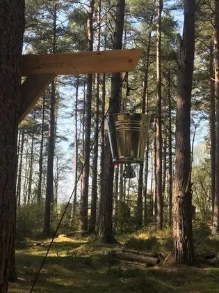 Kulübe (Birch - shared shower access)