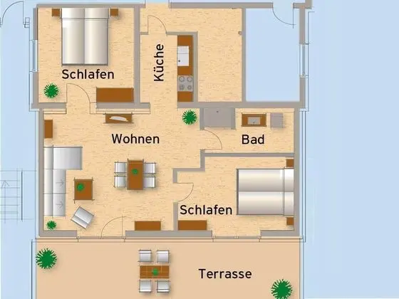 Apart Daire (Salon, incl. EUR85 Cleaning Fee)