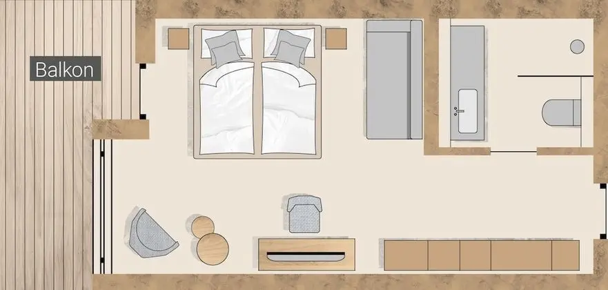 Comfort Tek Büyük Yataklı Oda