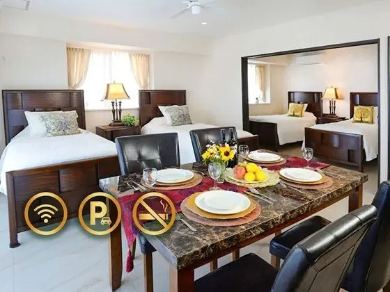 Deluxe Dört Kişilik Oda, Sigara İçilmez, Okyanus Manzaralı (For 3-4 people, 55sqm)
