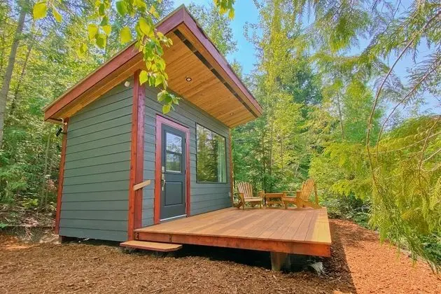 Panoramic Cabin, 1 Bedroom, Central Hot Tub, Near Lake, Shared Bathroom (Towels Optional)