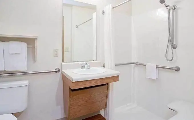 Oda, 1 Büyük (Queen) Boy Yatak, Engellilere Uygun, Sigara İçilmez (Roll-in Shower)