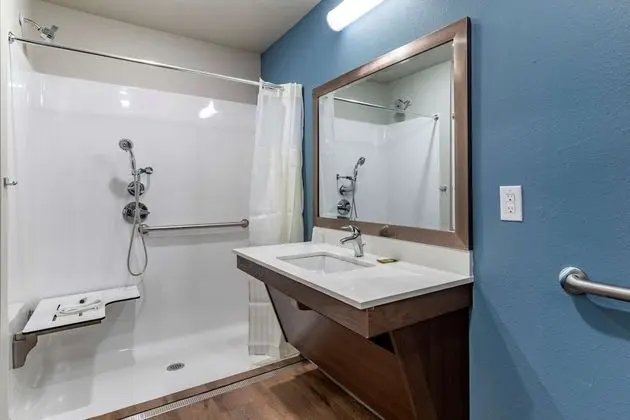 Oda, 1 Büyük (Queen) Boy Yatak, Engellilere Uygun, Sigara İçilmez (Roll-in Shower)