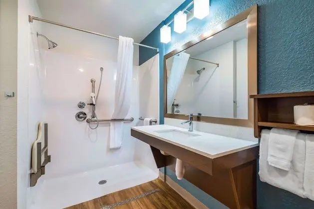 Oda, 1 Büyük (Queen) Boy Yatak, Engellilere Uygun, Sigara İçilmez (Roll-in Shower)