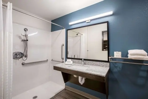 Oda, 1 Büyük (Queen) Boy Yatak, Engellilere Uygun, Sigara İçilmez (Roll-In Shower)