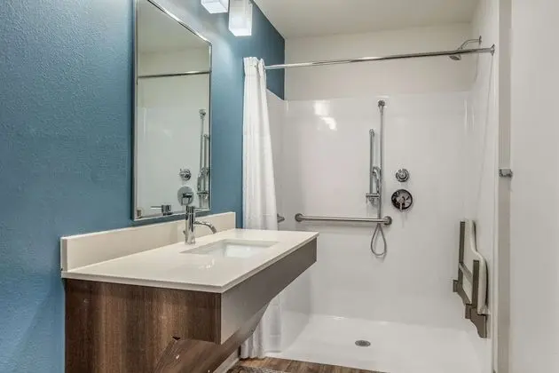 Oda, 1 Büyük (Queen) Boy Yatak, Engellilere Uygun, Sigara İçilmez (Roll-in Shower)