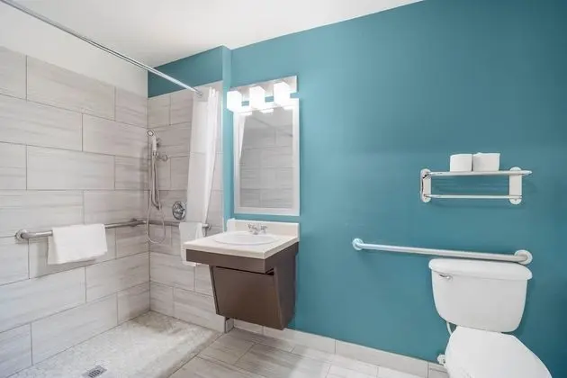 Oda, 1 Büyük (Queen) Boy Yatak, Engellilere Uygun, Sigara İçilmez (Roll-in Shower)