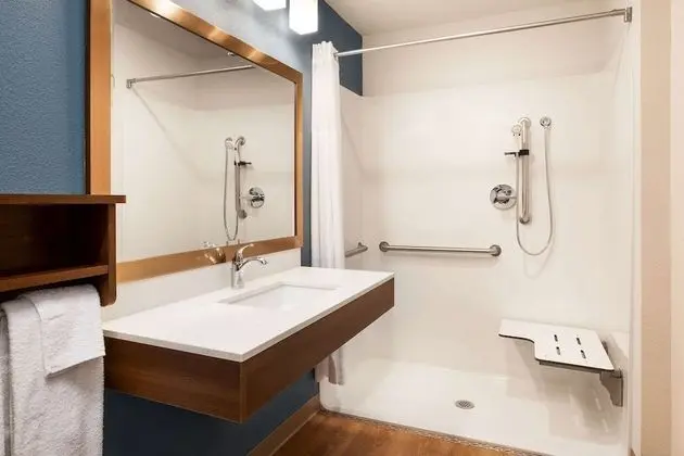 Oda, 1 Büyük (Queen) Boy Yatak, Engellilere Uygun, Sigara İçilmez (Roll-in Shower)