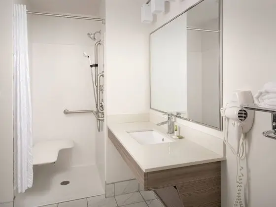 Oda, 1 Büyük (Queen) Boy Yatak, Engellilere Uygun, Sigara İçilmez (Roll-in Shower)