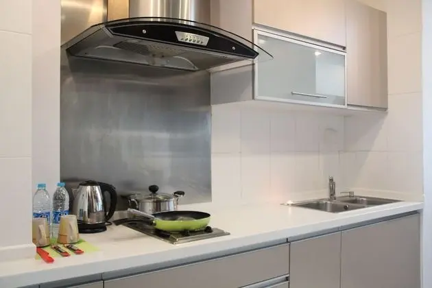 Deluxe Oda, 1 Büyük (Queen) Boy Yatak, Küçük Mutfak, Şehir Manzaralı