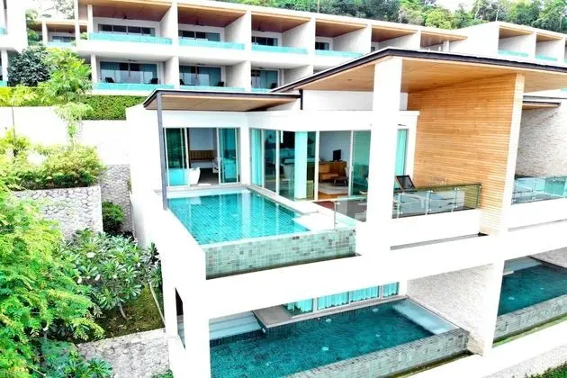 Villa, 1 En Büyük (King) Boy Yatak, Okyanus Manzaralı (Top Floor Pool)