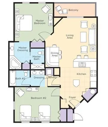 Deluxe Apart Daire, 2 Yatak Odası