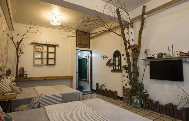 Romantic Dört Kişilik Oda, 2 Çift Kişilik Yatak (Jungle)