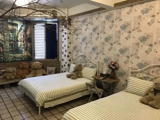Romantic Dört Kişilik Oda, 2 Çift Kişilik Yatak (Jungle)