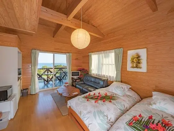 Kır Evi, Deniz Manzaralı (2 Single Beds and 1 Japanese Futon)