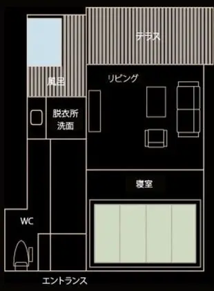Premium Süit, Özel Banyo, Ek Bina (with Private Open-air Bath, KATSURA)