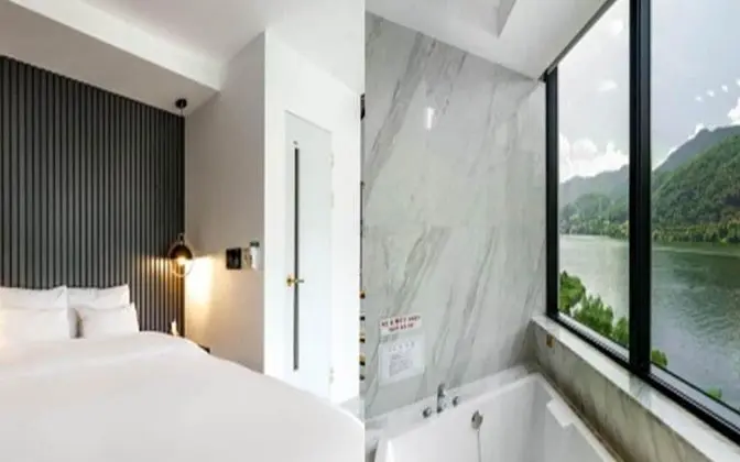 Oda (River view suite with open window or )