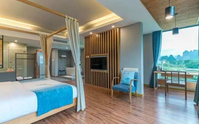 Deluxe Stüdyo, 1 Yatak Odası, Küvet, Dağ Manzaralı