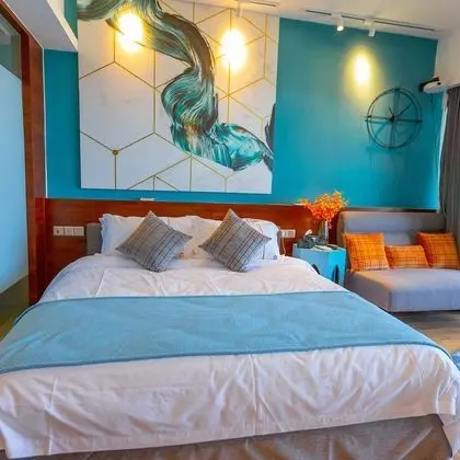 Deluxe Tek Büyük Yataklı Oda, Küvet, Deniz Manzaralı