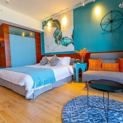 Deluxe Tek Büyük Yataklı Oda, Küvet, Deniz Manzaralı
