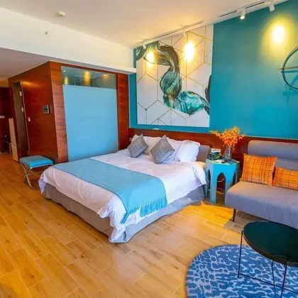 Deluxe Tek Büyük Yataklı Oda, Küvet, Deniz Manzaralı