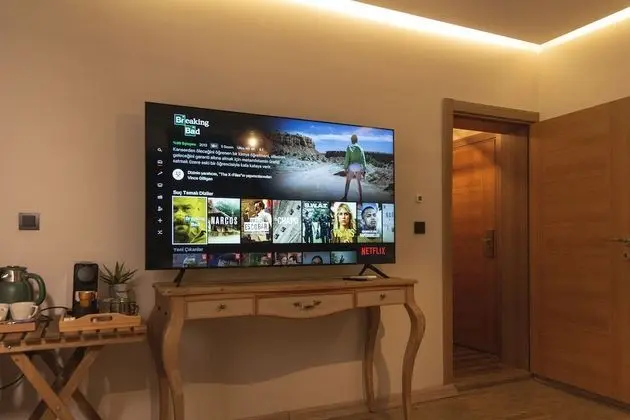 Design Oda, 1 Büyük (Queen) Boy Yatak, Sigara İçilebilir, Bahçe Manzaralı
