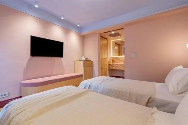 Twin Oda - Balkonlu, Bahçe Manzaralı, Non-Smoking Room