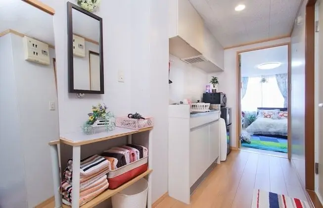 Family Oda, Özel Banyo (1 full bed + 2 futon beds)