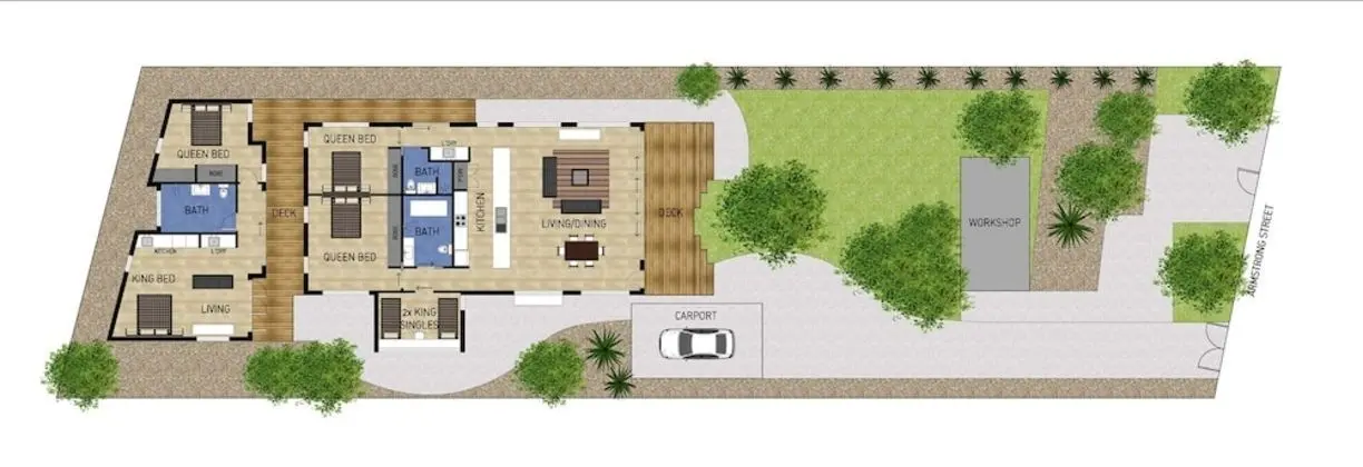 Luxury Ev, Bağlantılı Odalar