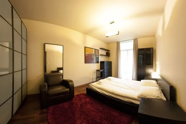 Deluxe Apart Daire, 1 Yatak Odası, Balkon (for 4 people, Łobzowska Street)
