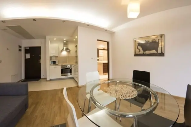 Deluxe Apart Daire, 1 Yatak Odası, Balkon (for 4 people, Łobzowska Street)